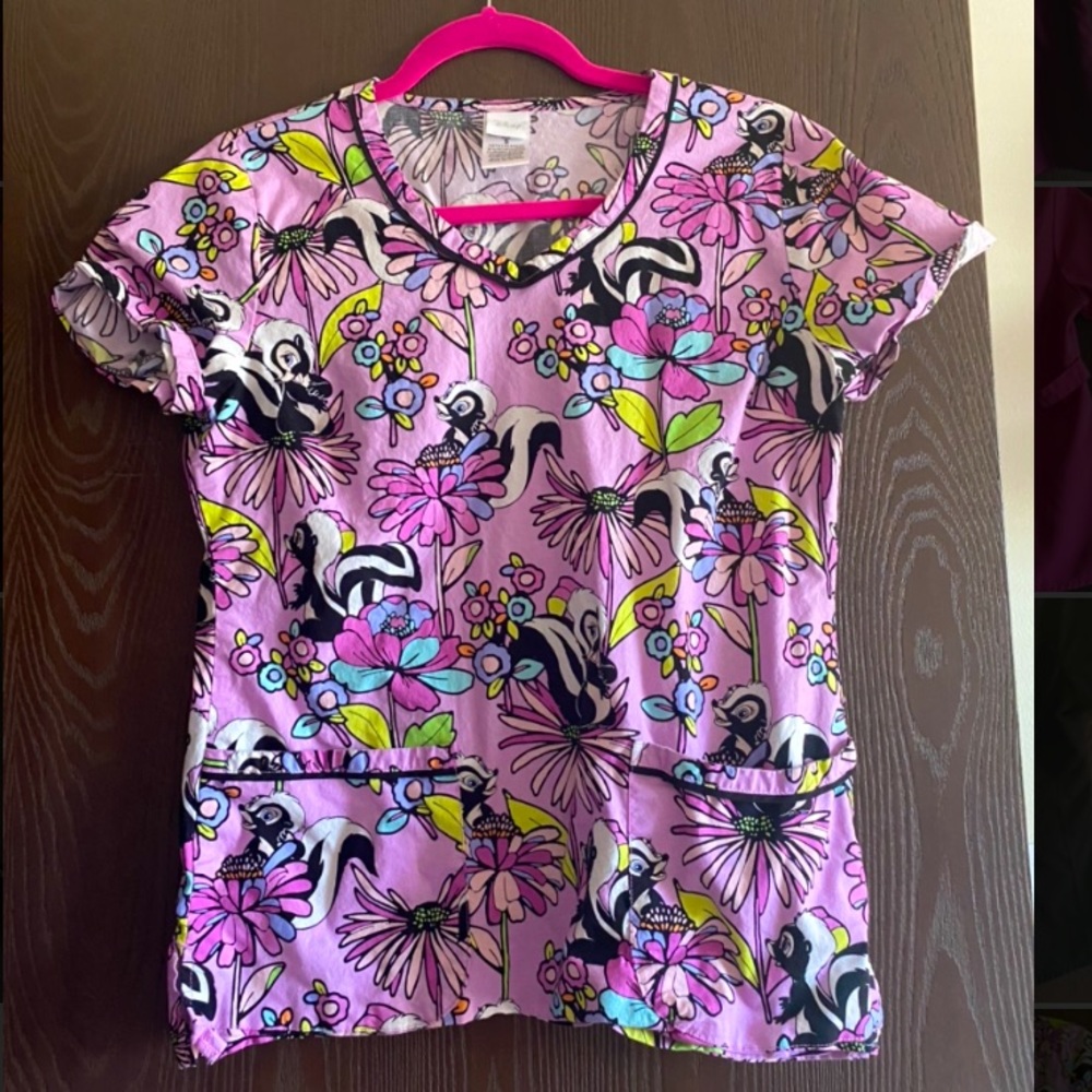 Disney Bambi size small scrub